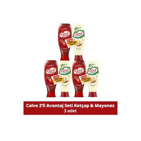 Calve 3x600 gr Ketçap + 3x540 gr Yağı Azaltılmış Mayonez