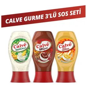 Calve Ranch Sos 245 gr + Barbekü Sos 290 gr + Ballı Hardal 260 gr Sos