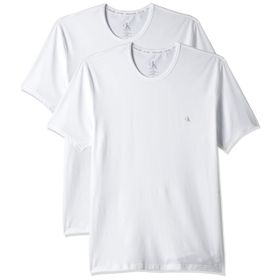 Calvin Klein 000NB1542A Beyaz 2'li Erkek Kısa Kol Yuvarlak Yaka T-Shirt