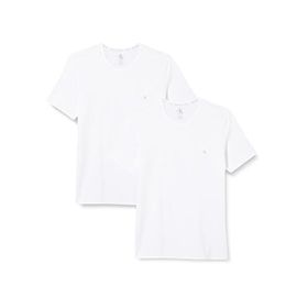 Calvin Klein 000NB1542A Beyaz 2'li Erkek Kısa Kol Yuvarlak Yaka T-Shirt