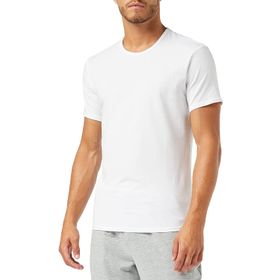 Calvin Klein 000NB1542A Beyaz 2'li Erkek Kısa Kol Yuvarlak Yaka T-Shirt