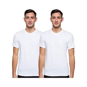 Calvin Klein 000NB1542A Beyaz 2'li Erkek Kısa Kol Yuvarlak Yaka T-Shirt
