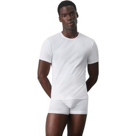 Calvin Klein 000NB1542A Beyaz 2'li Erkek Kısa Kol Yuvarlak Yaka T-Shirt