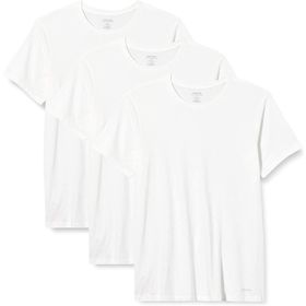 Calvin Klein 000NB4011E Beyaz 3'lü Erkek Kısa Kol Yuvarlak Yaka T-Shirt