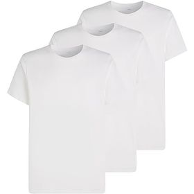 Calvin Klein 000NB4011E Beyaz 3'lü Erkek Kısa Kol Yuvarlak Yaka T-Shirt