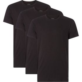 Calvin Klein 000NB4011E Siyah 3'lü Erkek Kısa Kol Yuvarlak Yaka T-Shirt