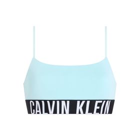 Calvin Klein 000QF7631E-4A3 Unlined Bralette Mavi Kadın Spor Sütyeni