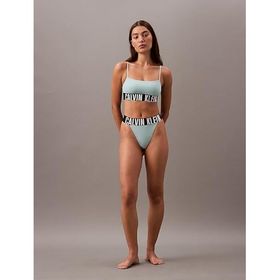 Calvin Klein 000QF7631E-4A3 Unlined Bralette Mavi Kadın Spor Sütyeni