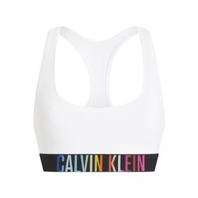 Calvin Klein 000QF7831E-100 Marka Logolu Elastik Bantlı Günlük Kullanıma Uygun Beyaz Kadın Spor Sütyeni