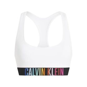 Calvin Klein 000QF7831E-100 Marka Logolu Elastik Bantlı Günlük Kullanıma Uygun Beyaz Kadın Spor Sütyeni