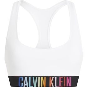 Calvin Klein 000QF7831E-100 Marka Logolu Elastik Bantlı Günlük Kullanıma Uygun Beyaz Kadın Spor Sütyeni