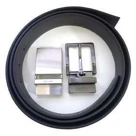 Calvin Klein 11CK010009-BLK/BRN Siyah Kahverengi Erkek Kemer