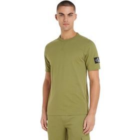 Calvin Klein Badge Yeşil Regular Tee Erkek T-shirt