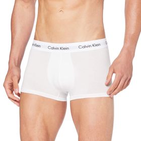 Calvin Klein Beyaz 3'lü Düşük Bel Erkek Boxer