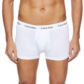 Calvin Klein Beyaz 3'lü Düşük Bel Erkek Boxer