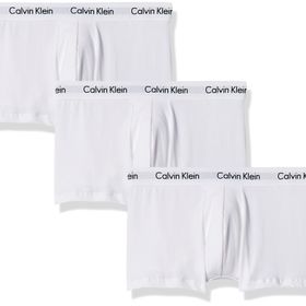 Calvin Klein Beyaz 3'lü Düşük Bel Erkek Boxer