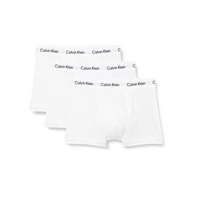 Calvin Klein Beyaz 3'lü Düşük Bel Erkek Boxer