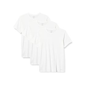 Calvin Klein Beyaz 3'lü Erkek Kısa Kol Yuvarlak Yaka T-Shirt