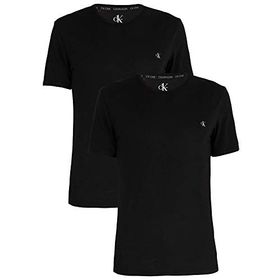 Calvin Klein Beyaz Kol Yuvarlak Yaka Kısa 2'li Erkek T-shirt