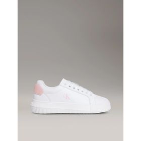 Calvin Klein Chunky Cupsole RU Patch LTH WN Beyaz Kadın Sneaker