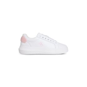 Calvin Klein Chunky Cupsole RU Patch LTH WN Beyaz Kadın Sneaker