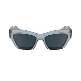 Calvin Klein CK 24531S 412 53 Unisex Geometrik Şeffaf Mavi Kemik Güneş Gözlüğü