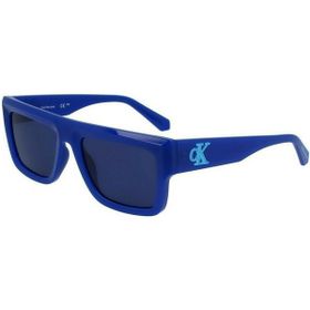 Calvin Klein CKJ 23642S 400 54 Unisex Dikdörtgen Mavi Kemik Güneş Gözlüğü