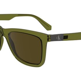 Calvin Klein CKJ 24601S 309 54 Dikdörtgen Yeşil Şeffaf Unisex Güneş Gözlüğü
