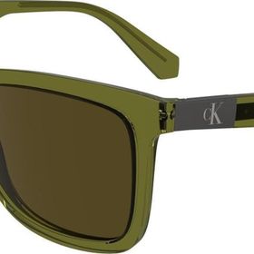Calvin Klein CKJ 24601S 309 54 Dikdörtgen Yeşil Şeffaf Unisex Güneş Gözlüğü