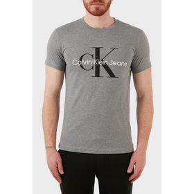 Calvin Klein Core Monologo Slim Tee Gri Erkek T-shirt