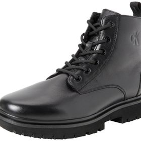 Calvin Klein Eva Mıd Lace Up Boot Lth Wl Wn Siyah Kadın Bot