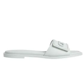 Calvin Klein Flat Relock Lth Slide Yeşil Kadın Sandalet