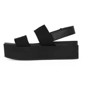 Calvin Klein Flatform Sandal Sling İn Siyah Kadın Sandalet