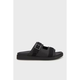 Calvin Klein HM0HM01755BEH Siyah Logolu Toka Detaylı Erkek Sandalet