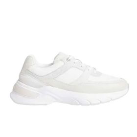 Calvin Klein HW0HW018690F9 Ekru Deri Kadın Sneaker Ayakkabı