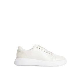 Calvin Klein HW0HW01878ACG Ekru Deri Kadın Sneaker Ayakkabı