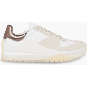 Calvin Klein HW0HW01879YBR Beyaz Bronz Kadın Deri Sneaker