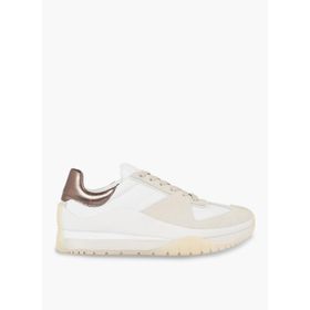 Calvin Klein HW0HW01879YBR Beyaz Bronz Kadın Deri Sneaker