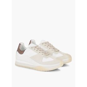 Calvin Klein HW0HW01879YBR Beyaz Bronz Kadın Deri Sneaker