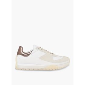 Calvin Klein HW0HW01879YBR Beyaz Bronz Kadın Deri Sneaker