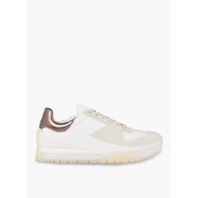 Calvin Klein HW0HW01879YBR Beyaz Bronz Kadın Deri Sneaker