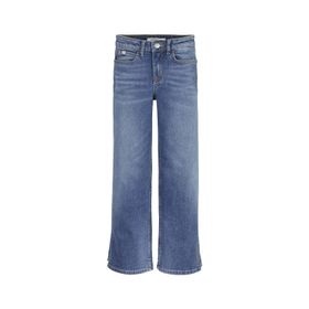 Calvin Klein IG0IG020711A4 Yüksek Bel Mavi Kız Çocuk Denim Pantolon