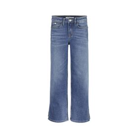 Calvin Klein IG0IG020711A4 Yüksek Bel Mavi Kız Çocuk Denim Pantolon