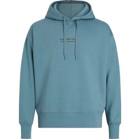 Calvin Klein Illusion Logo Hoodie Mavi Erkek Sweatshirt