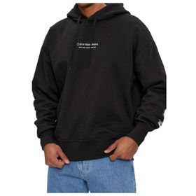 Calvin Klein Illusion Logo Hoodie Siyah Erkek Sweatshirt