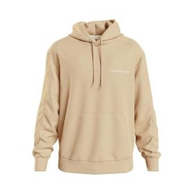 Calvin Klein Institutional Hoodie Bej Erkek Sweatshirt