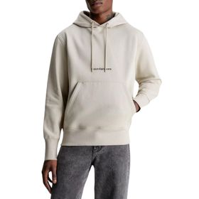 Calvin Klein Institutional Hoodie Bej Erkek Sweatshirt