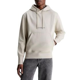 Calvin Klein Institutional Hoodie Bej Erkek Sweatshirt