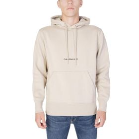 Calvin Klein Institutional Hoodie Bej Erkek Sweatshirt