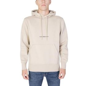 Calvin Klein Institutional Hoodie Bej Erkek Sweatshirt